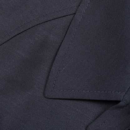 シングルブレスト キッドモヘヤ コート ウール ネイビー ミュウミュウ アウター miu miu