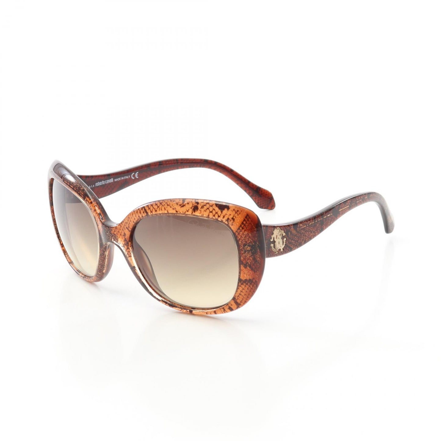 alula サングラス ラメ ロゴ ブラウン ゴールド グラデーションレンズ ロベルトカヴァリ 財布・小物 roberto cavalli