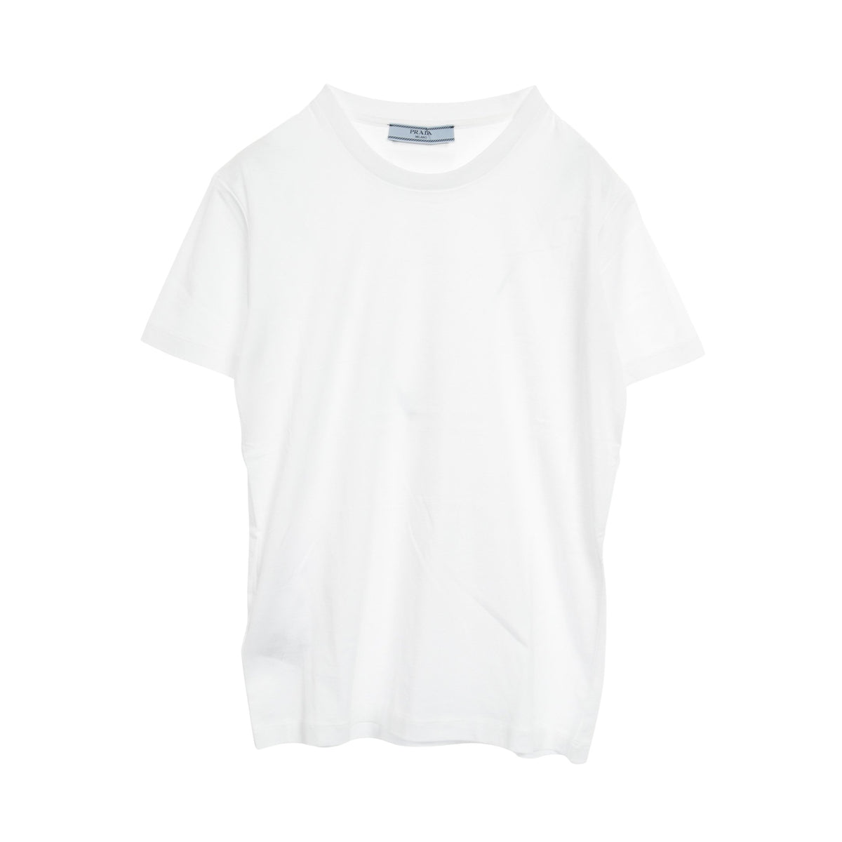 トライアングルロゴ Tシャツ コットン ホワイト プラダ – RECLO