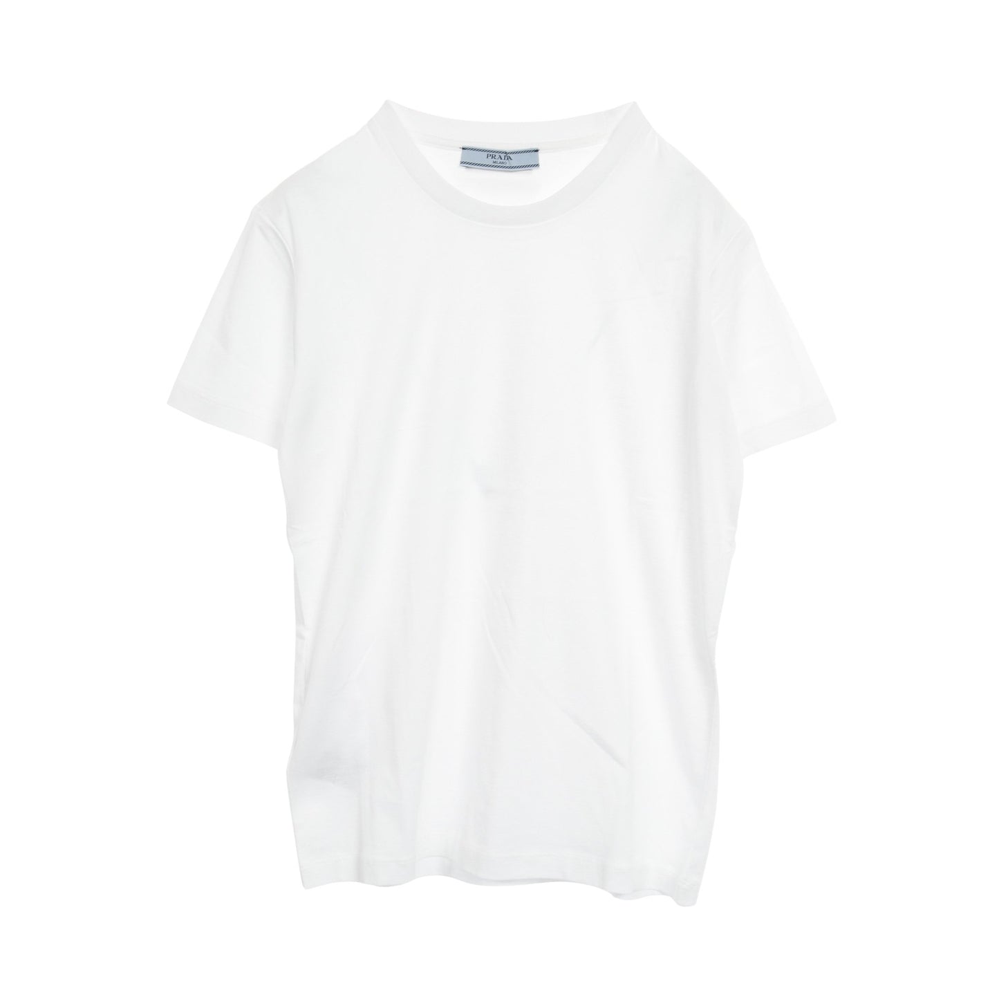 トライアングルロゴ Tシャツ コットン ホワイト プラダ – RECLO 