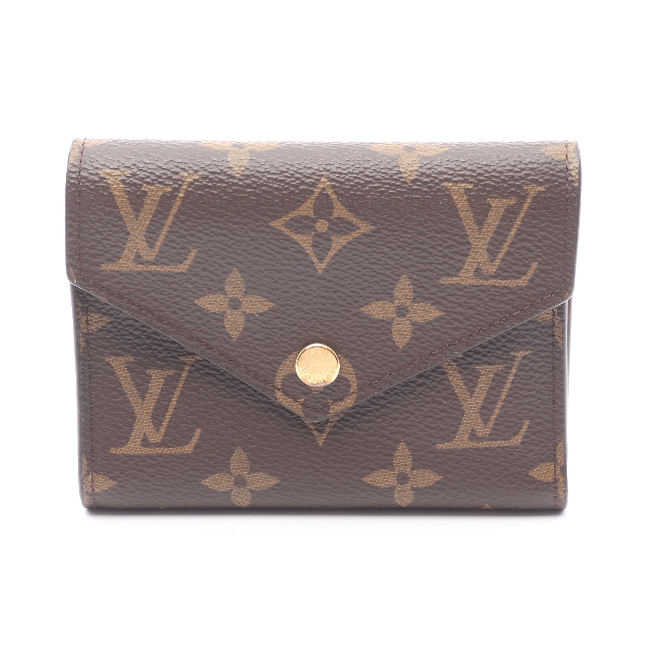【新型IC】ルイヴィトン モノグラム ヴィクトリーヌ 三つ折り財布 ブラウン LOUIS VUITTON ポルトフォイユ・ヴィクトリーヌ | 財布 - lia makana