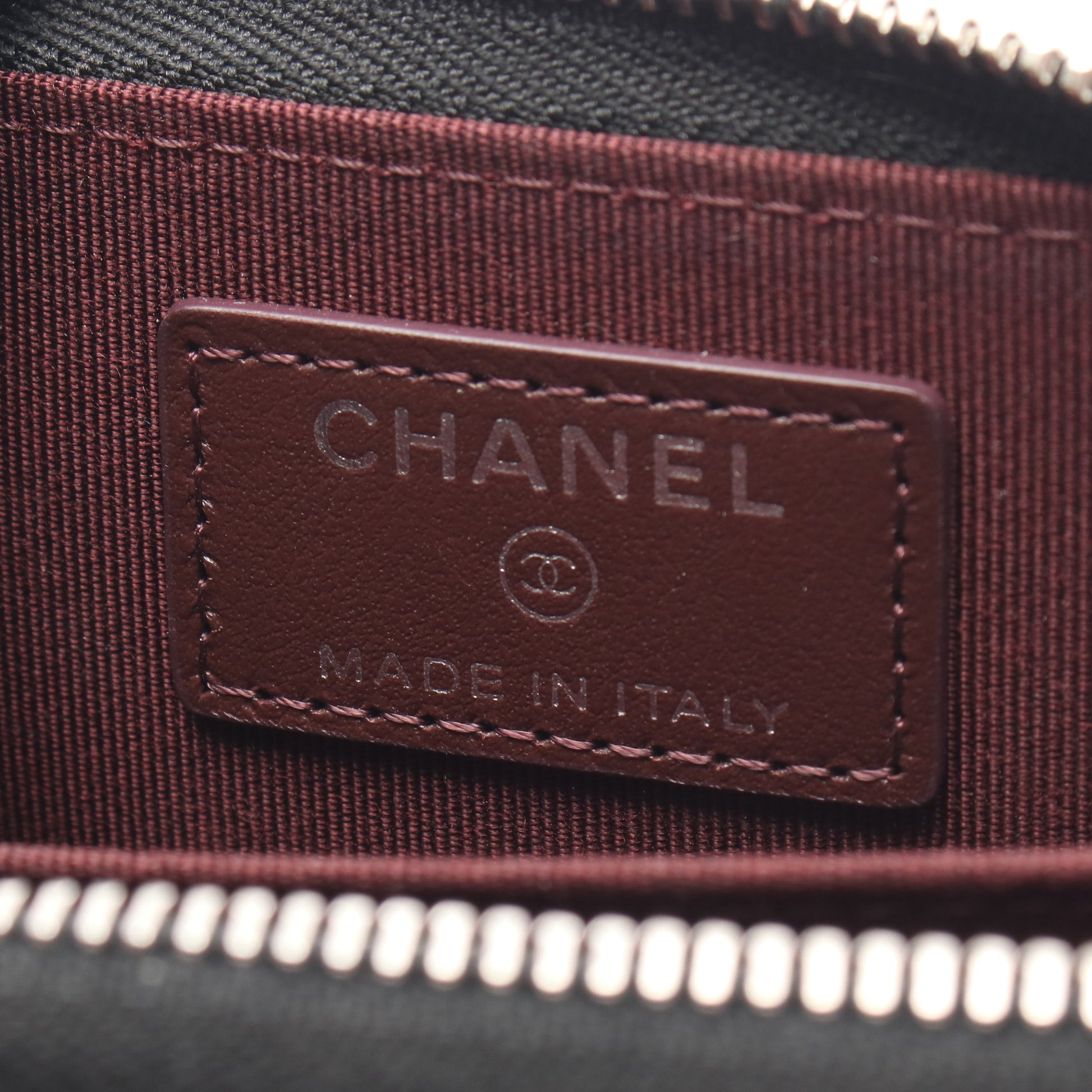 クラシック ジップ コインパース マトラッセ コインケース キャビアスキン ブラック シルバー金具 シャネル 財布・小物 CHANEL