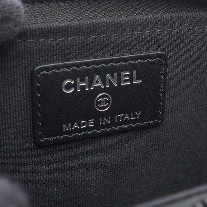 マトラッセ コインケース レザー ブラック ブラック金具 シャネル 財布・小物 CHANEL