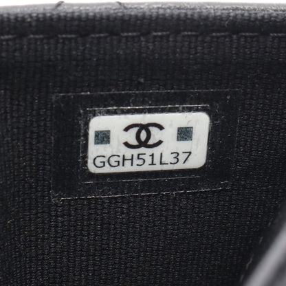 マトラッセ コインケース レザー ブラック ブラック金具 シャネル 財布・小物 CHANEL