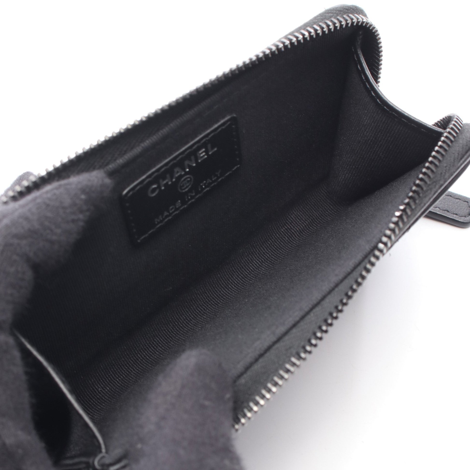 マトラッセ コインケース レザー ブラック ブラック金具 シャネル 財布・小物 CHANEL