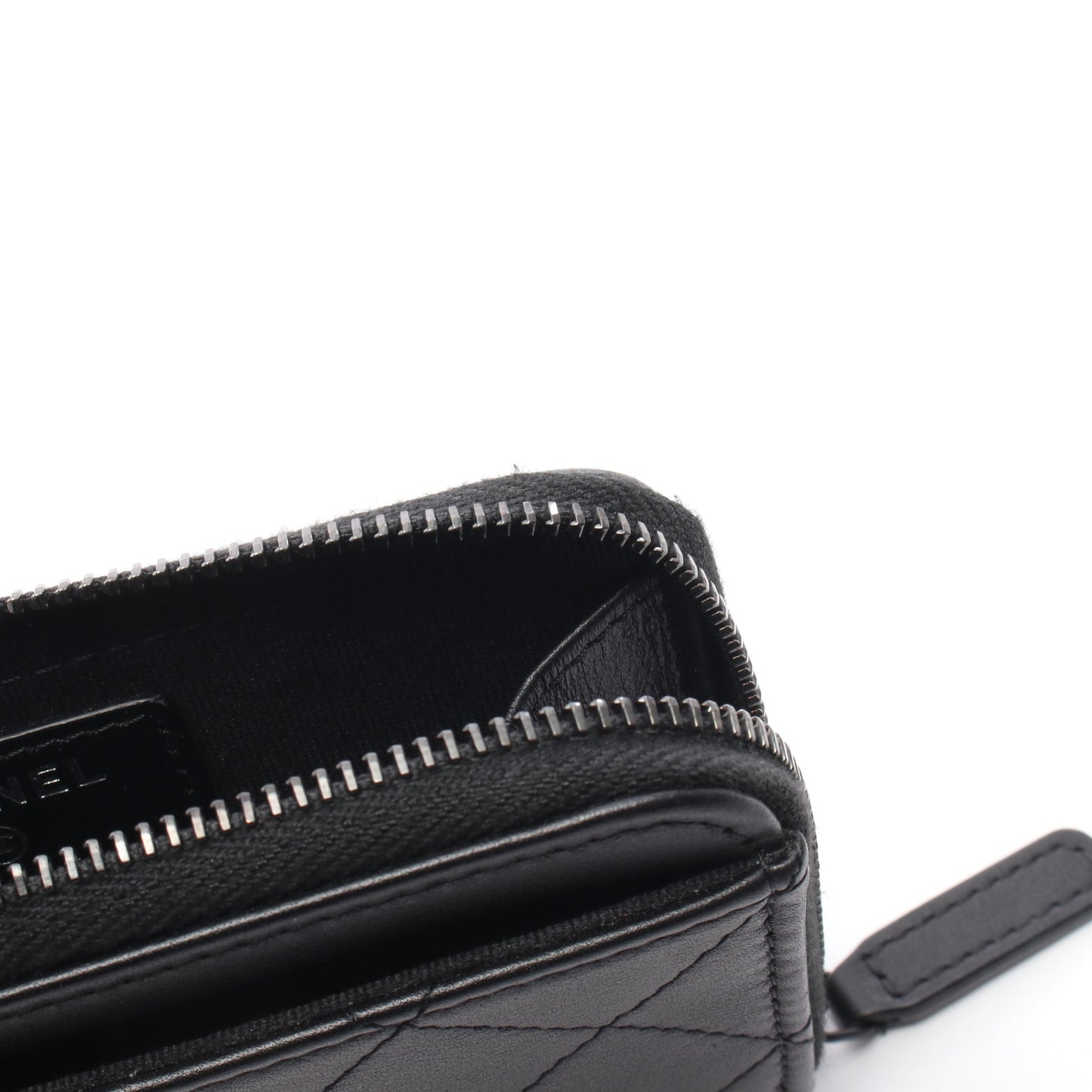 マトラッセ コインケース レザー ブラック ブラック金具 シャネル 財布・小物 CHANEL