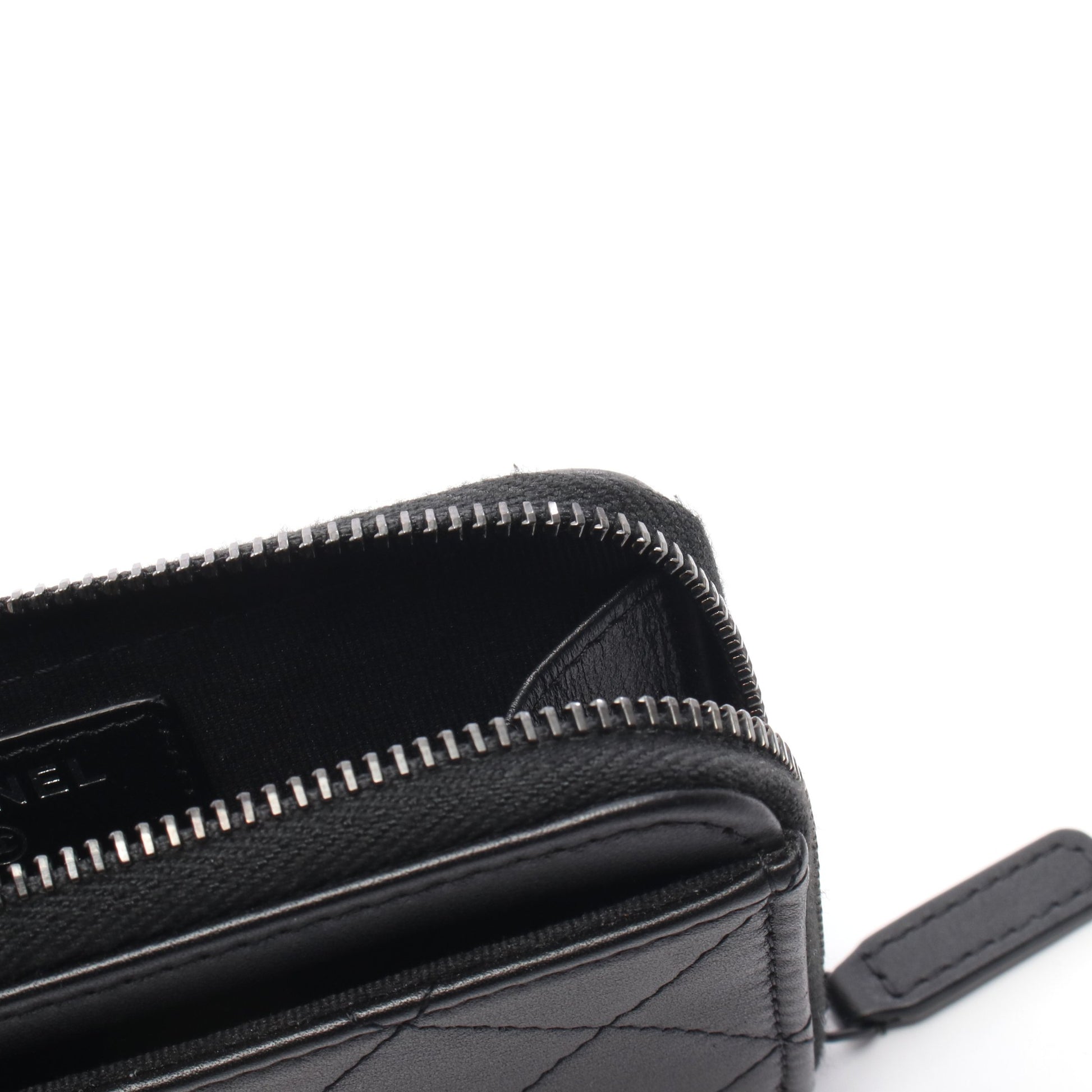 マトラッセ コインケース レザー ブラック ブラック金具 シャネル 財布・小物 CHANEL