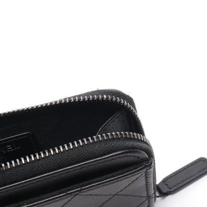 マトラッセ コインケース レザー ブラック ブラック金具 シャネル 財布・小物 CHANEL