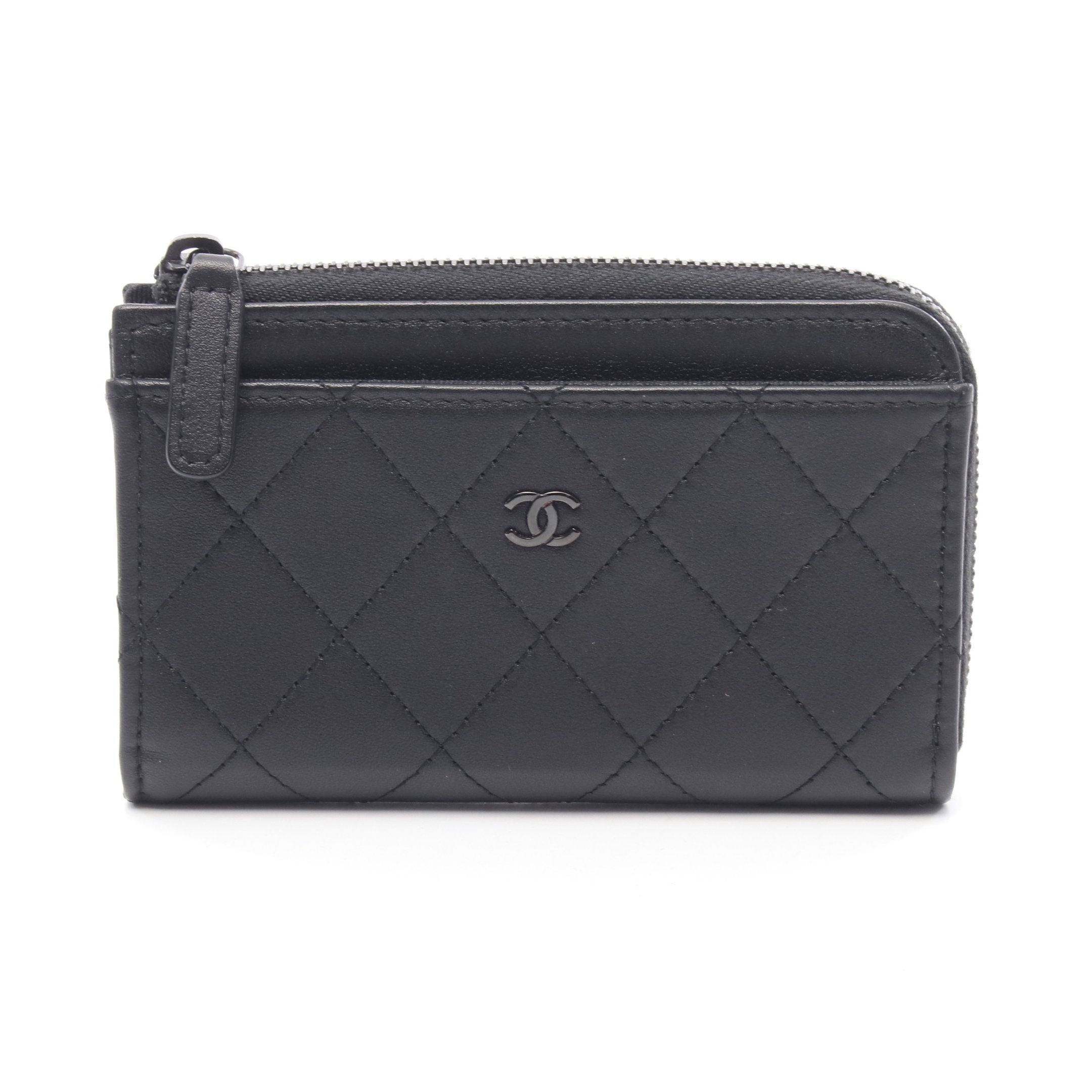 CHANEL 二つ折り コインケース カードケース ビコローレ ココマーク 黒
