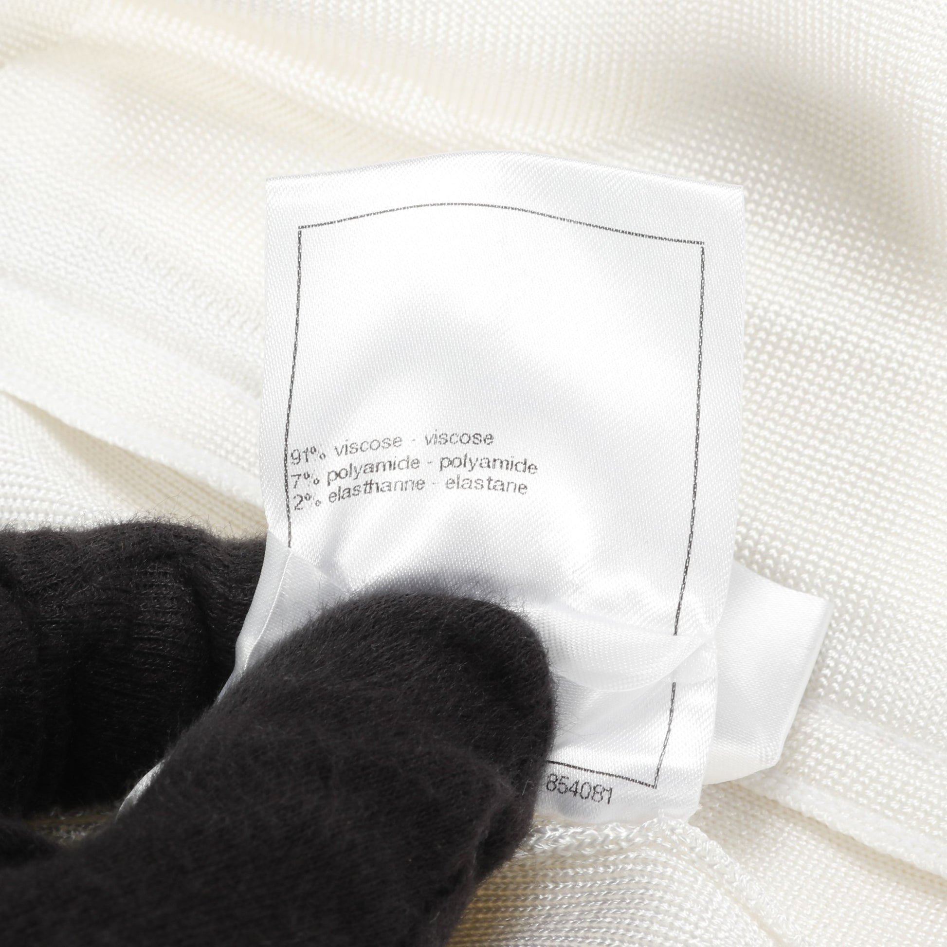ブルゾン ビーズ スパンコール ロゴワッペン ビスコース オフホワイト マルチカラー 23C シャネル アウター CHANEL