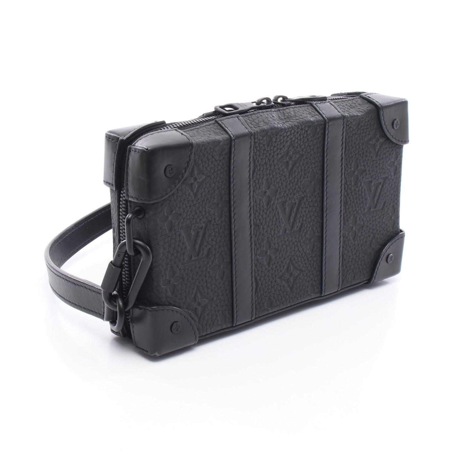 ソフトトランク ウォレット トリヨンモノグラム ショルダーバッグ レザー ブラック ルイヴィトン バッグ LOUIS VUITTON