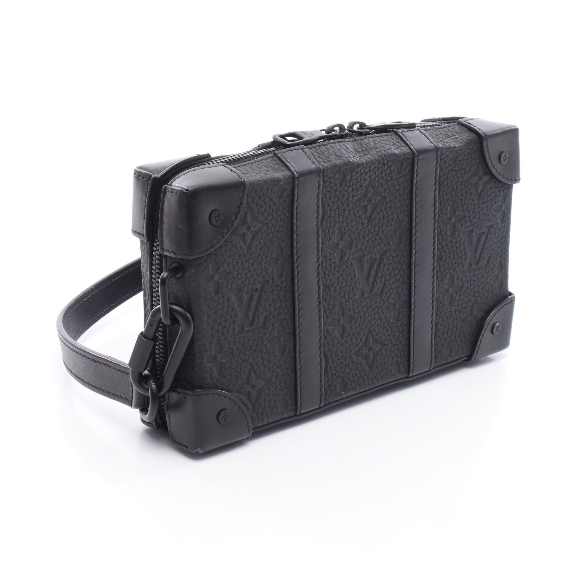 ソフトトランク ウォレット トリヨンモノグラム ショルダーバッグ レザー ブラック ルイヴィトン バッグ LOUIS VUITTON