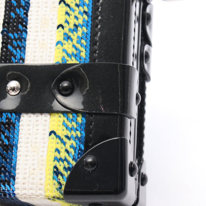 プティット マル ショルダーバッグ スパンコール エナメルレザー ブルー マルチカラー ブラック ルイヴィトン バッグ LOUIS VUITTON