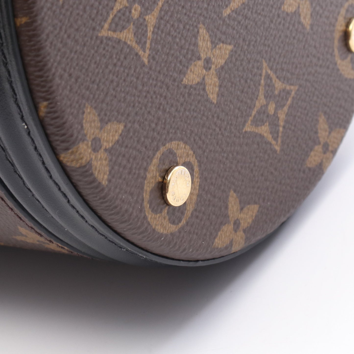カノエ モノグラム チェーンハンドバッグ PVC レザー ブラウン ブラック 2WAY ルイヴィトン バッグ LOUIS VUITTON