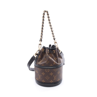 カノエ モノグラム チェーンハンドバッグ PVC レザー ブラウン ブラック 2WAY ルイヴィトン バッグ LOUIS VUITTON