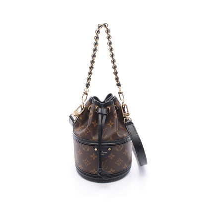 カノエ モノグラム チェーンハンドバッグ PVC レザー ブラウン ブラック 2WAY ルイヴィトン バッグ LOUIS VUITTON
