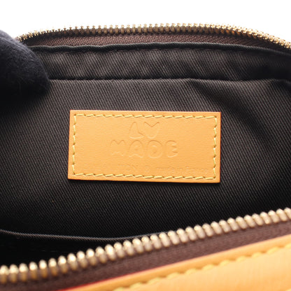 LOUIS VUITTON × NIGO トリオ メッセンジャー モノグラムストライプ LVスクエアード ショルダーバッグ PVC レザー ブラウン ルイヴィトン バッグ LOUIS VUITTON