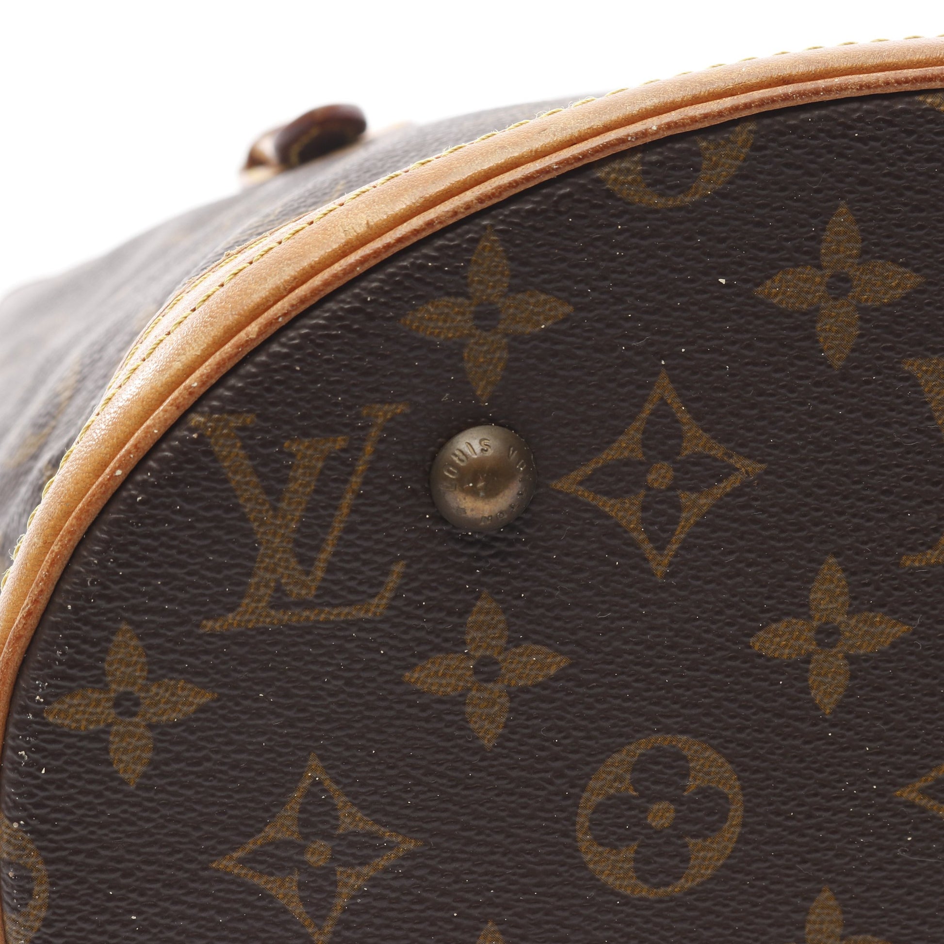 バケットPM モノグラム ハンドバッグ PVC レザー ブラウン ルイヴィトン バッグ LOUIS VUITTON