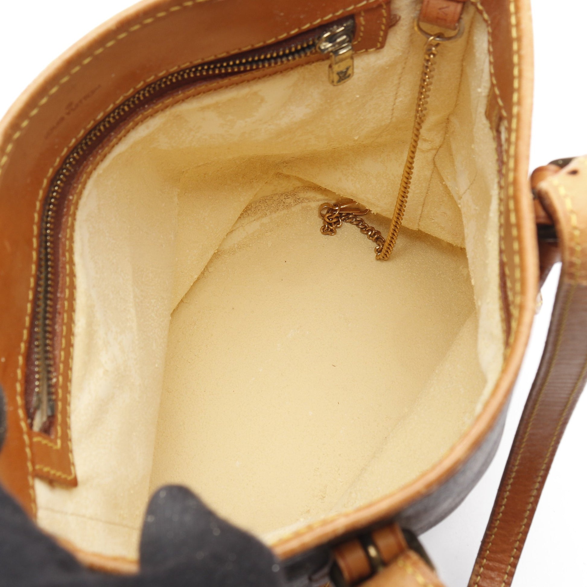 バケットPM モノグラム ハンドバッグ PVC レザー ブラウン ルイヴィトン バッグ LOUIS VUITTON