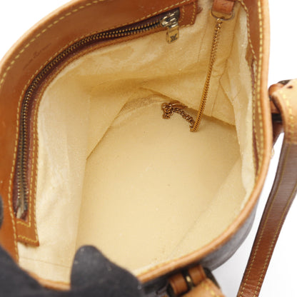 バケットPM モノグラム ハンドバッグ PVC レザー ブラウン ルイヴィトン バッグ LOUIS VUITTON