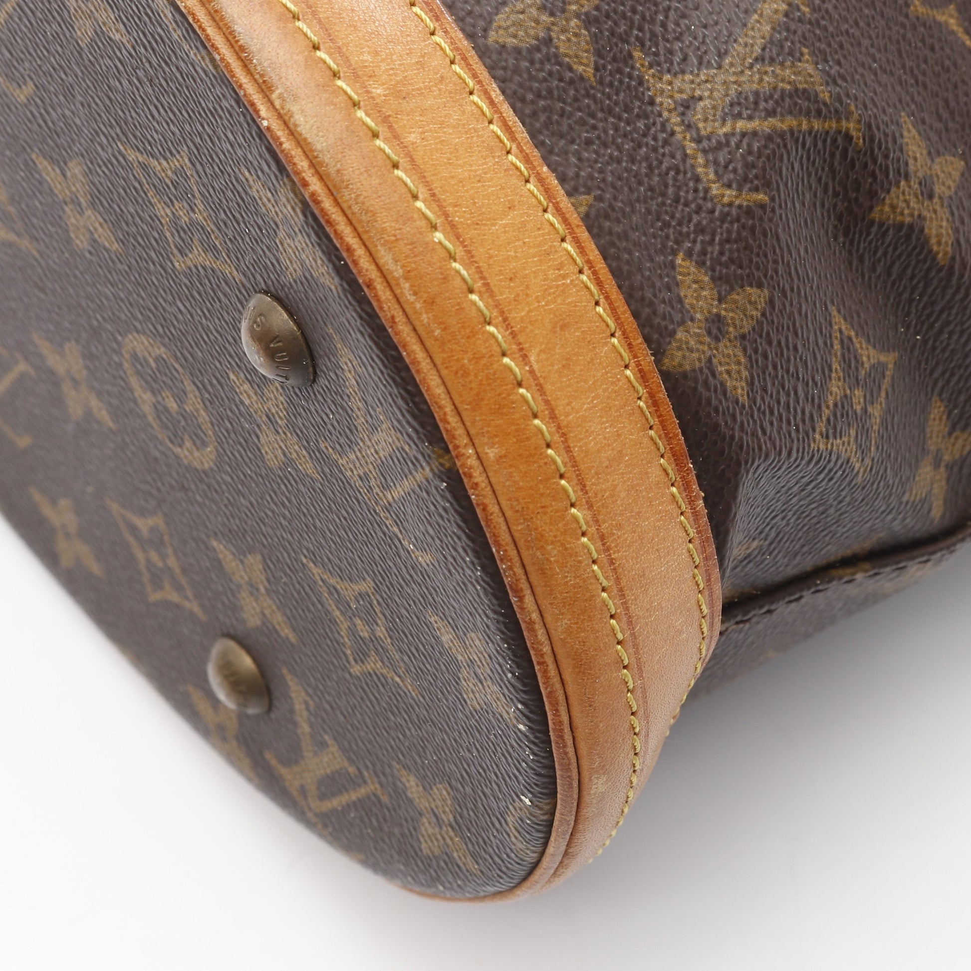 バケットPM モノグラム ハンドバッグ PVC レザー ブラウン ルイヴィトン バッグ LOUIS VUITTON