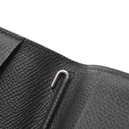 アジェンダミニ 手帳カバー ヴォーエプソン ブラック シルバー金具 T刻印 エルメス 財布・小物 HERMES