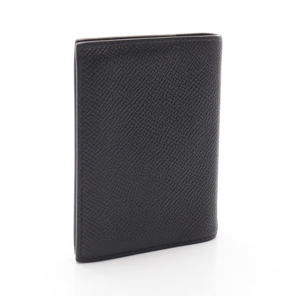 アジェンダミニ 手帳カバー ヴォーエプソン ブラック シルバー金具 T刻印 エルメス 財布・小物 HERMES