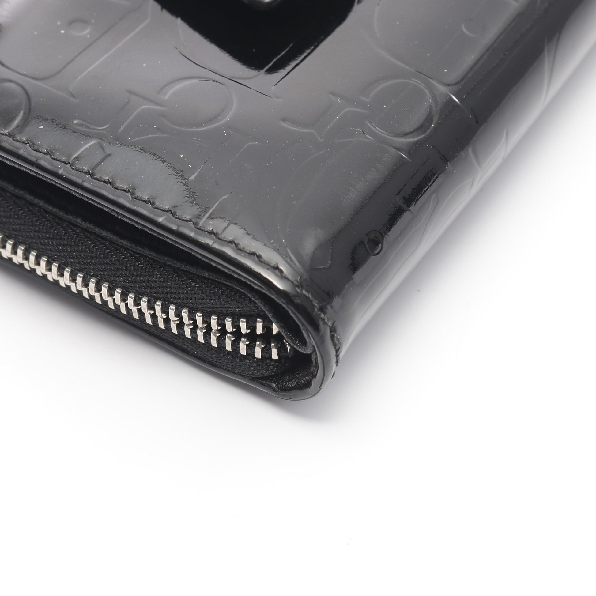 トロッター 二つ折り財布 コンパクトウォレット エナメルレザー  