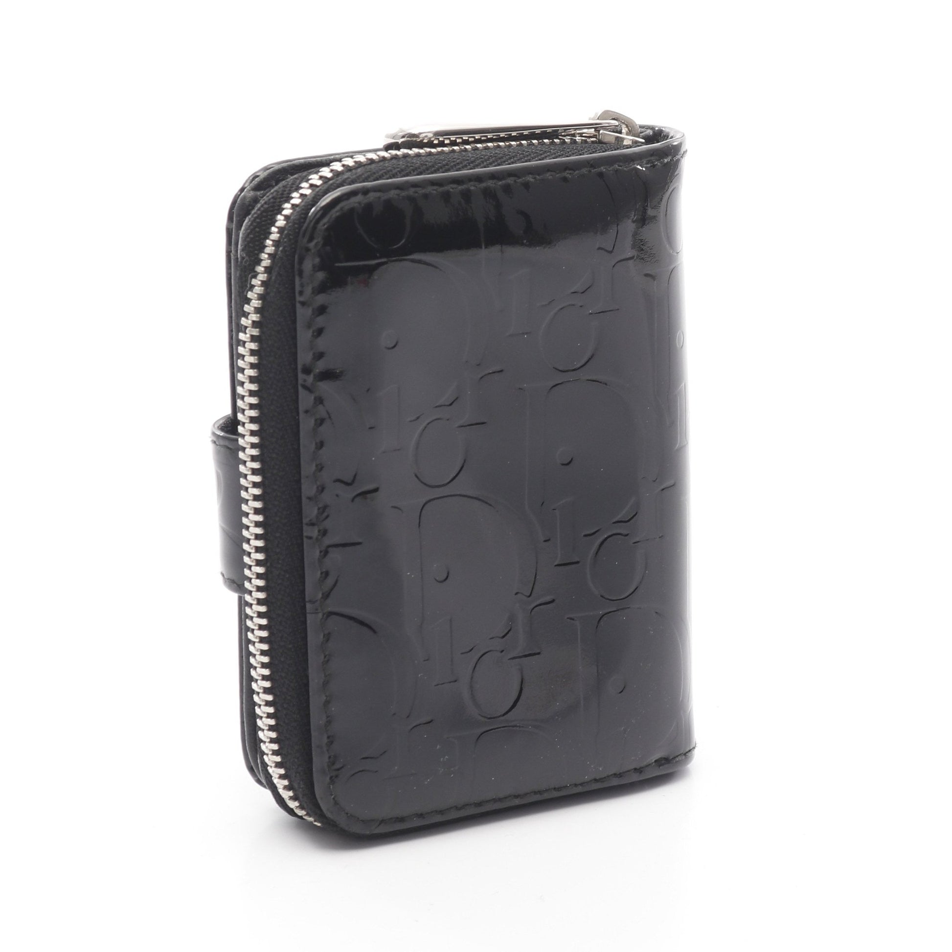 トロッター 二つ折り財布 コンパクトウォレット エナメルレザー  