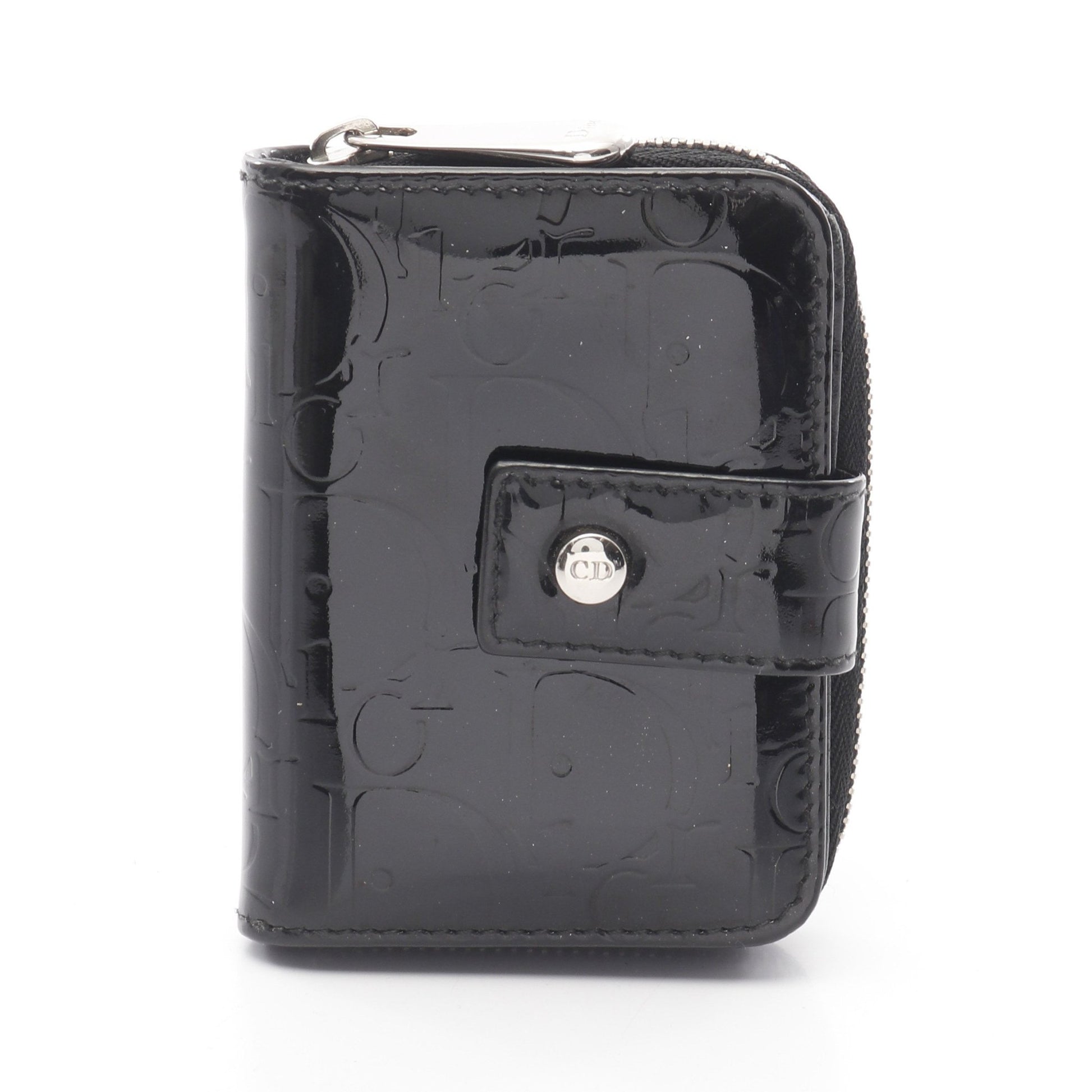 トロッター 二つ折り財布 コンパクトウォレット エナメルレザー  