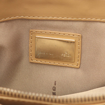 マンマバケット ハンドバッグ ラフィア レザー ホワイト ベージュ フェンディ バッグ FENDI