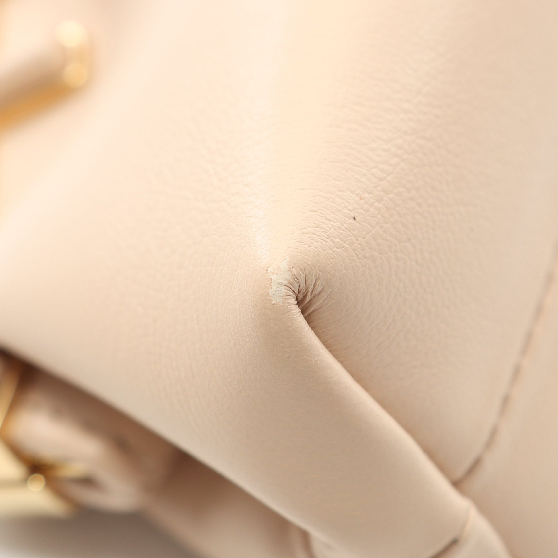 ナノ チェーンショルダーバッグ レザー ピンクベージュ フェンディ バッグ FENDI