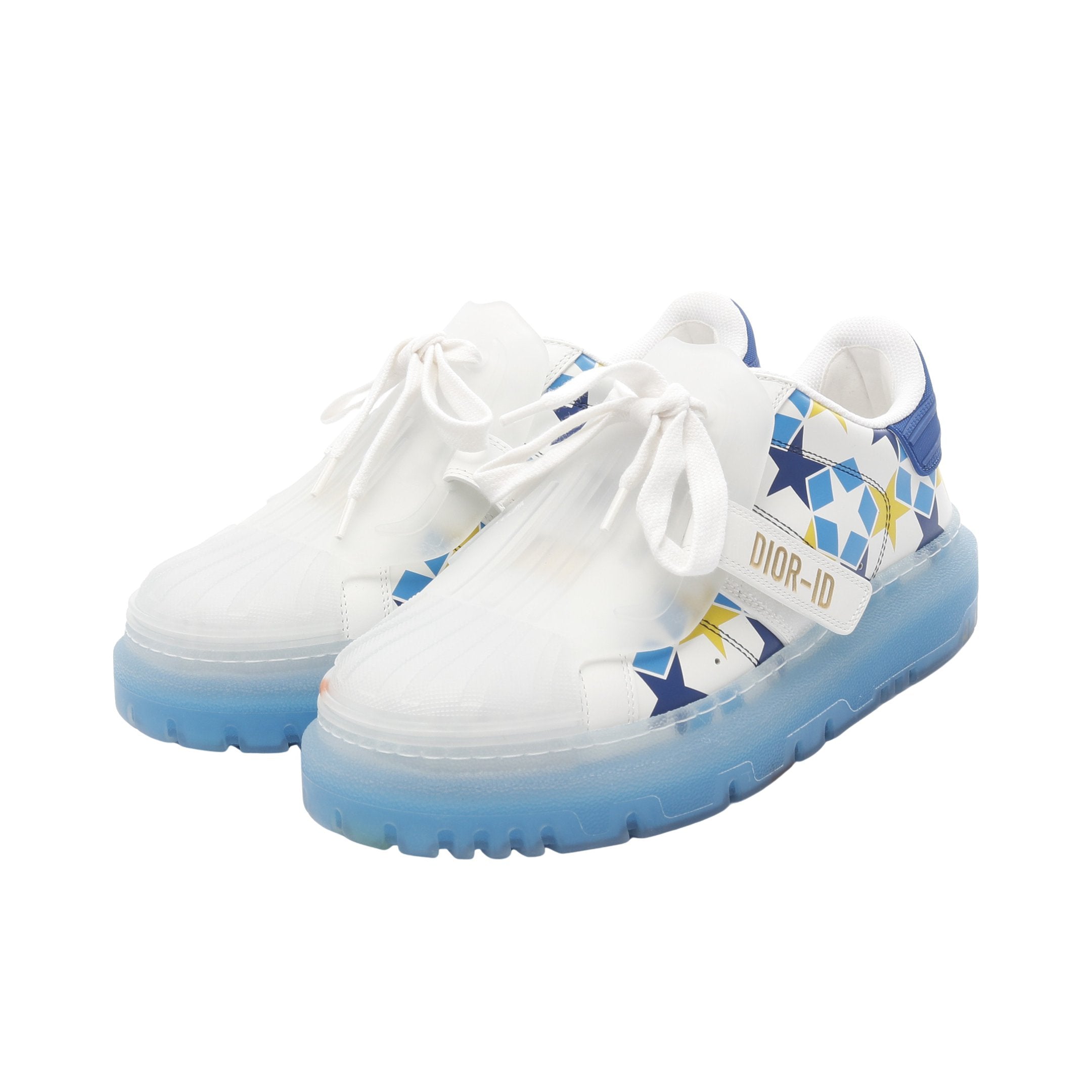 37 ファッション Dior-ID スニーカー ホワイト/ブルー