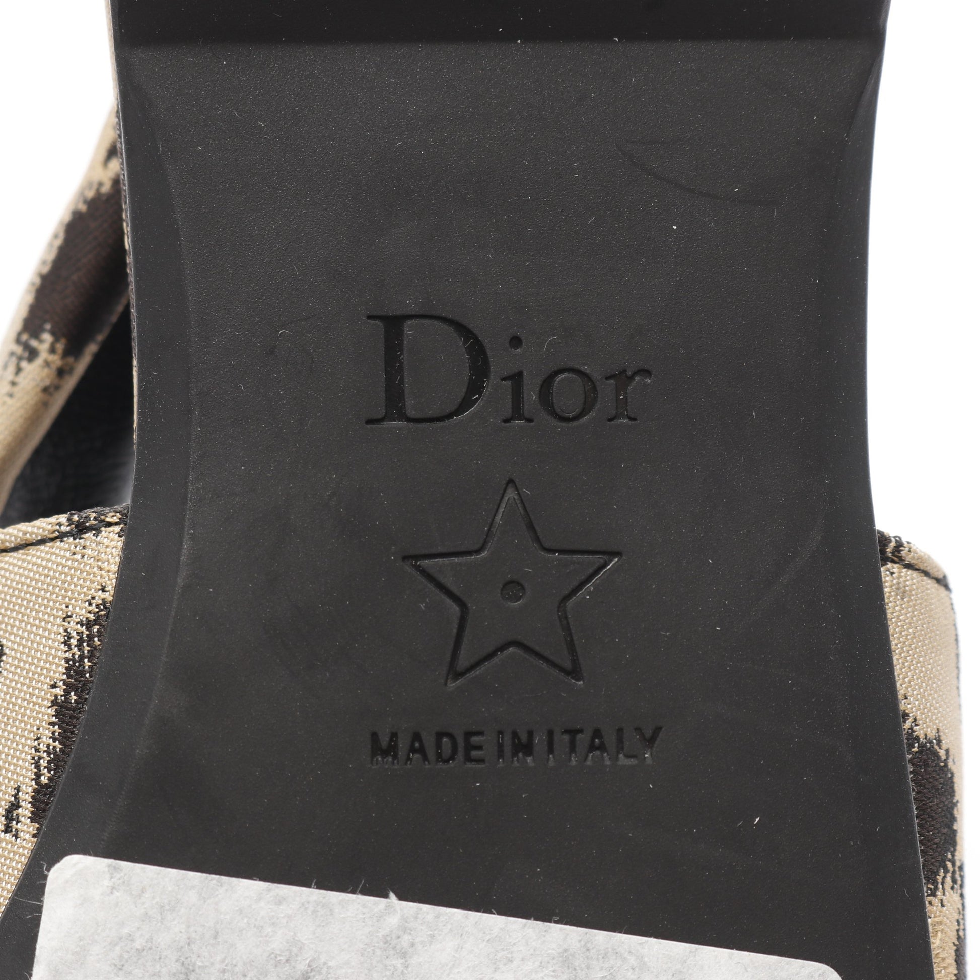 ポインテッドトゥ パンプス フラットシューズ ファブリック ベージュ ブラック レオパード クリスチャンディオール シューズ Christian Dior