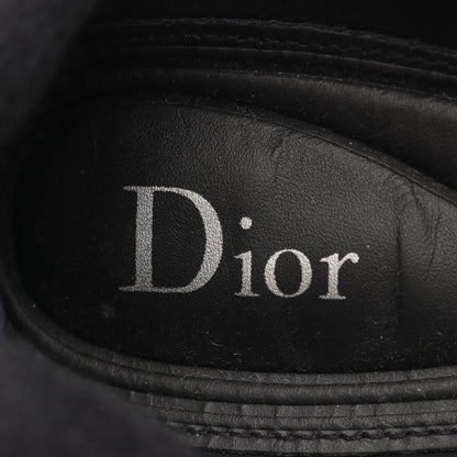 スリッポン スニーカー ファブリック ネイビー シルバー スパンコール ビーズ 刺繍 ディオール シューズ DIOR