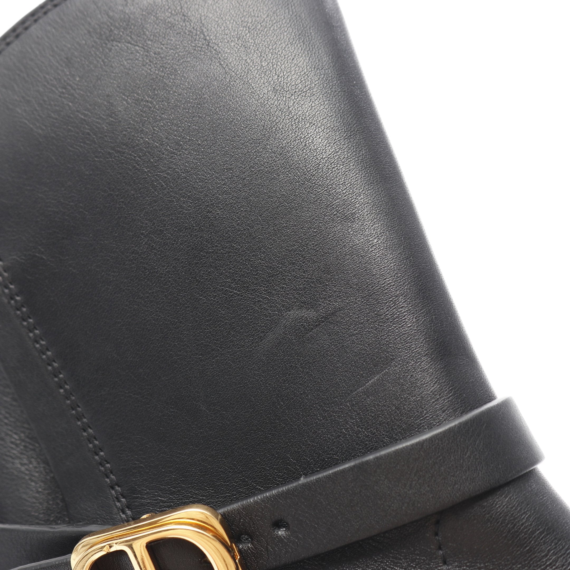 EMPREINTE ショート ブーツ レザー ブラック クリスチャンディオール