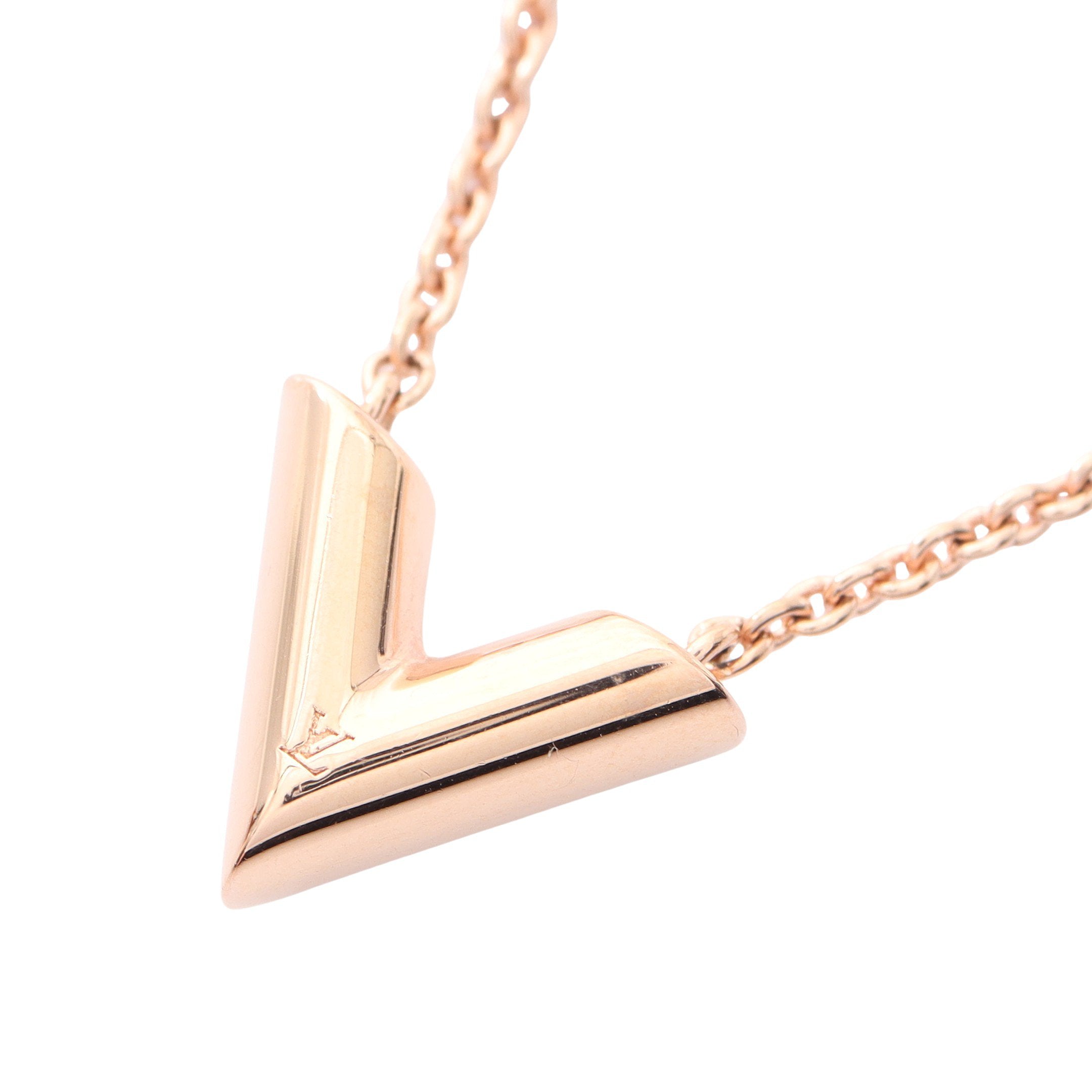 エセンシャル V ネックレス GP ピンクゴールド ルイヴィトン – RECLO