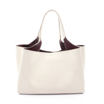 Tタイムレス ハンドバッグ トートバッグ レザー ホワイト トッズ バッグ TOD'S