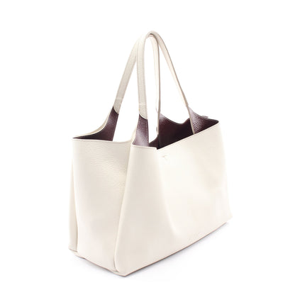 Tタイムレス ハンドバッグ トートバッグ レザー ホワイト トッズ バッグ TOD'S