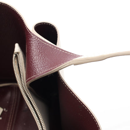 Tタイムレス ハンドバッグ トートバッグ レザー ホワイト トッズ バッグ TOD'S
