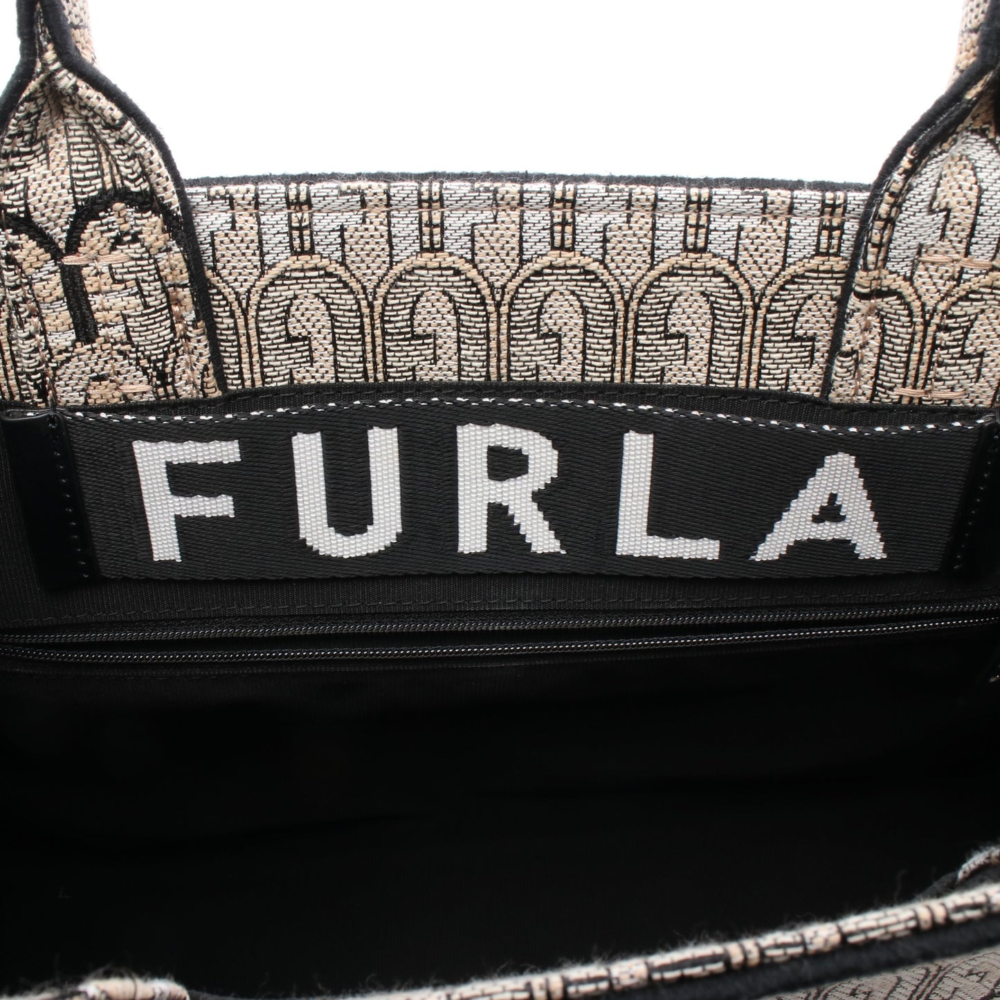 オポチュニティ ハンドバッグ トートバッグ キャンバス ベージュ マルチカラー フルラ バッグ FURLA