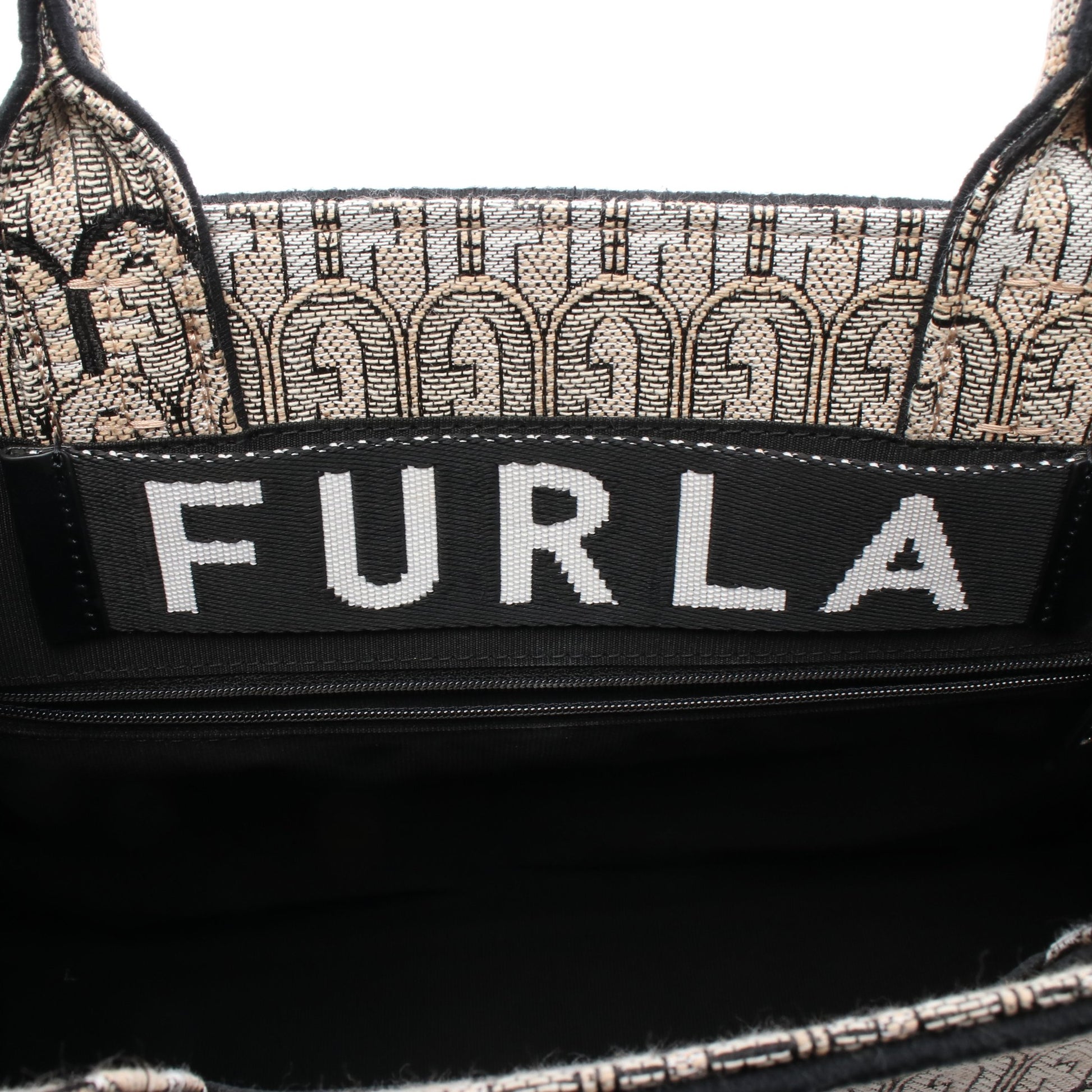 オポチュニティ ハンドバッグ トートバッグ キャンバス ベージュ マルチカラー フルラ バッグ FURLA