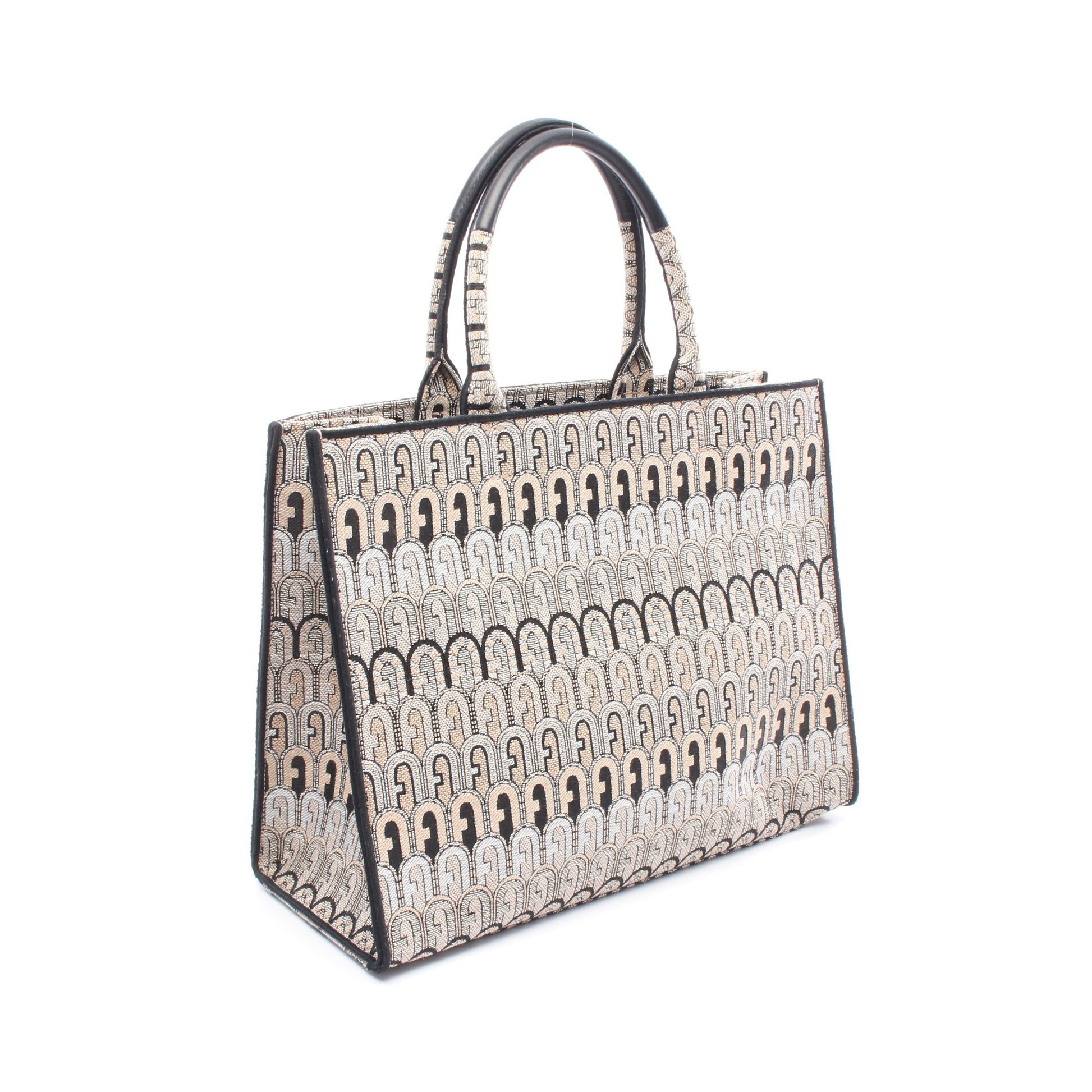 オポチュニティ ハンドバッグ トートバッグ キャンバス ベージュ マルチカラー フルラ バッグ FURLA