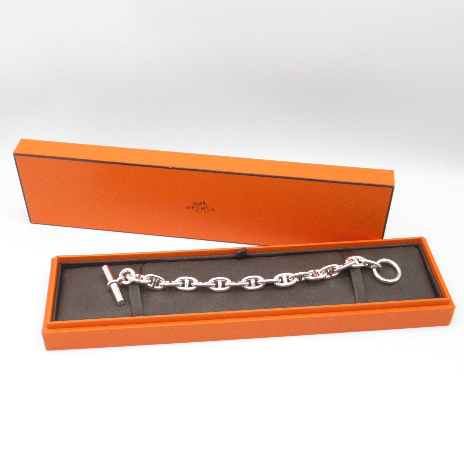シェーヌダンクル ブレス MM 15コマ ブレスレット シルバー925 シルバー エルメス アクセサリー HERMES