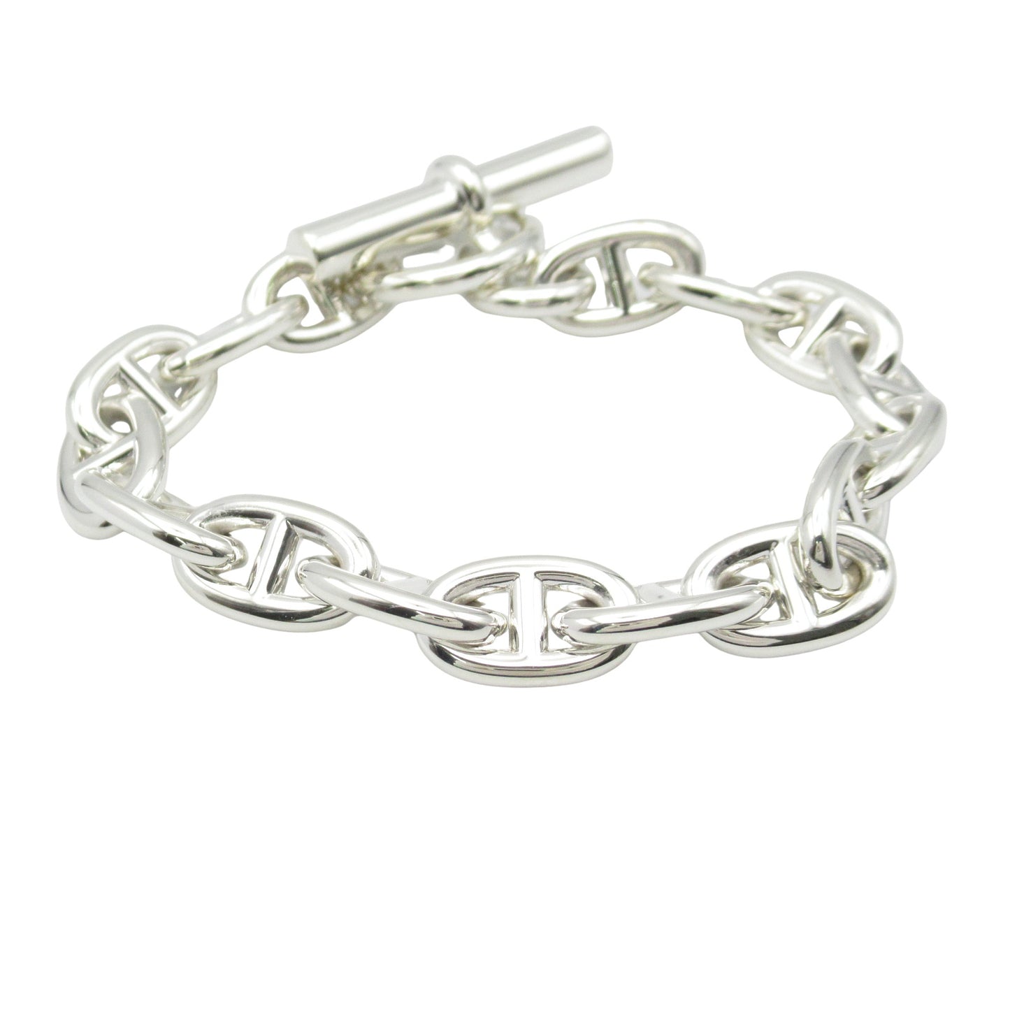 シェーヌダンクル ブレス MM 15コマ ブレスレット シルバー925 シルバー エルメス アクセサリー HERMES