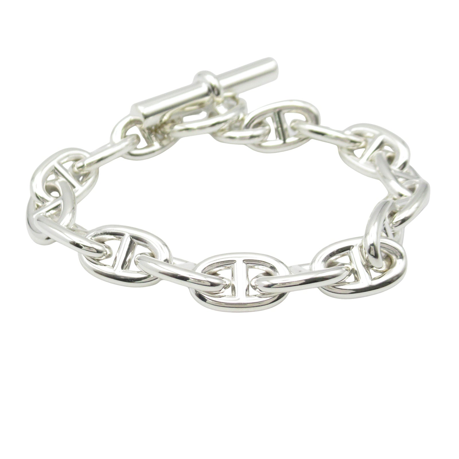 シェーヌダンクル ブレス MM 15コマ ブレスレット シルバー925 シルバー エルメス アクセサリー HERMES