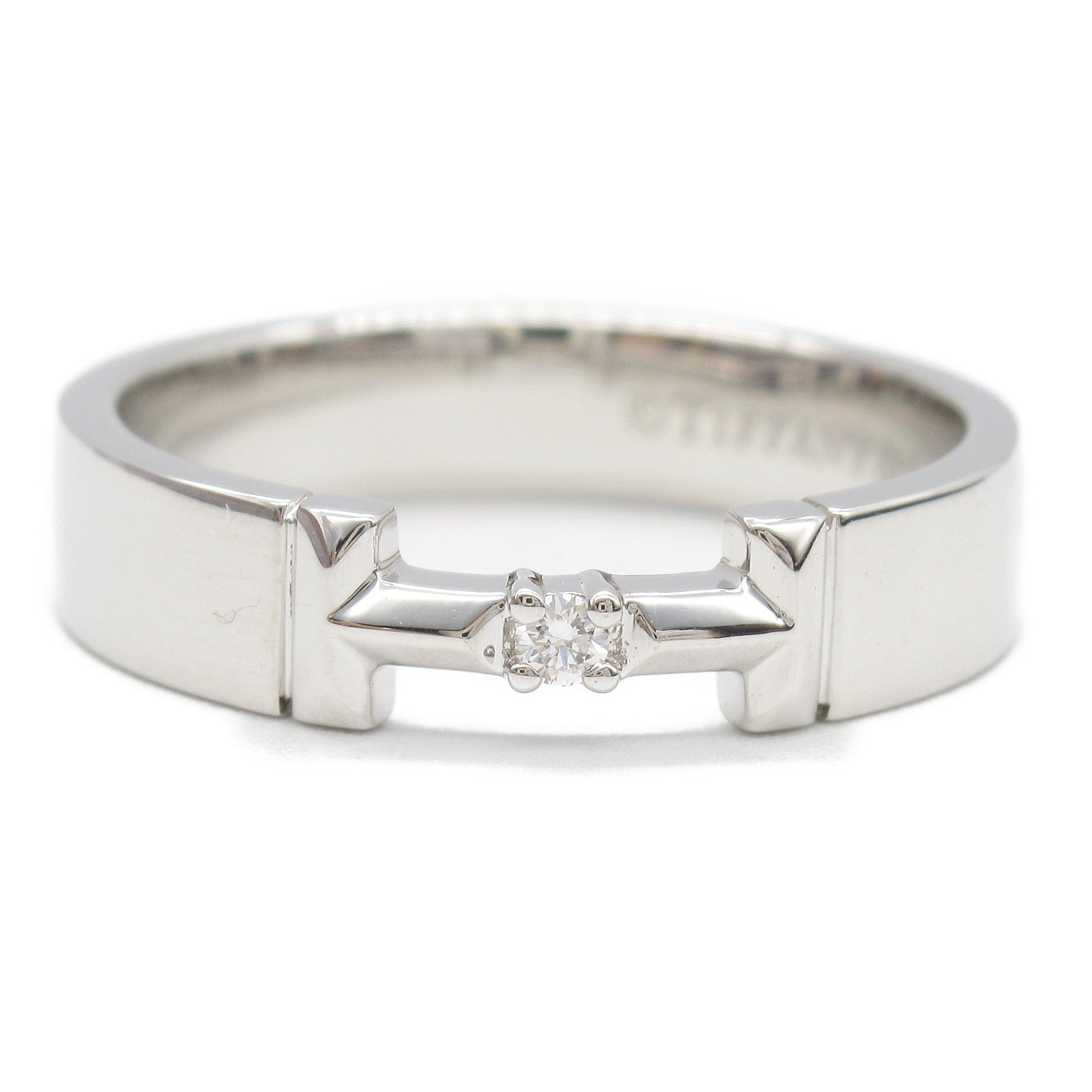 Tトゥルー リング 1Pダイヤ リング 指輪 K18WG（ホワイトゴールド