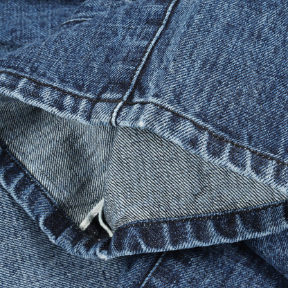JEAN STRTLG FBRC CHクロス ホースシューボタン デニムパンツ コットン ブルー クロムハーツ ボトムス Chrome Hearts