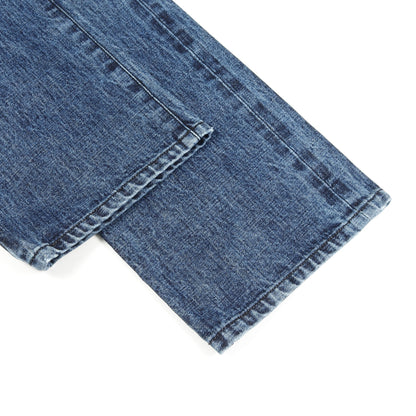 JEAN STRTLG FBRC CHクロス ホースシューボタン デニムパンツ コットン ブルー クロムハーツ ボトムス Chrome Hearts
