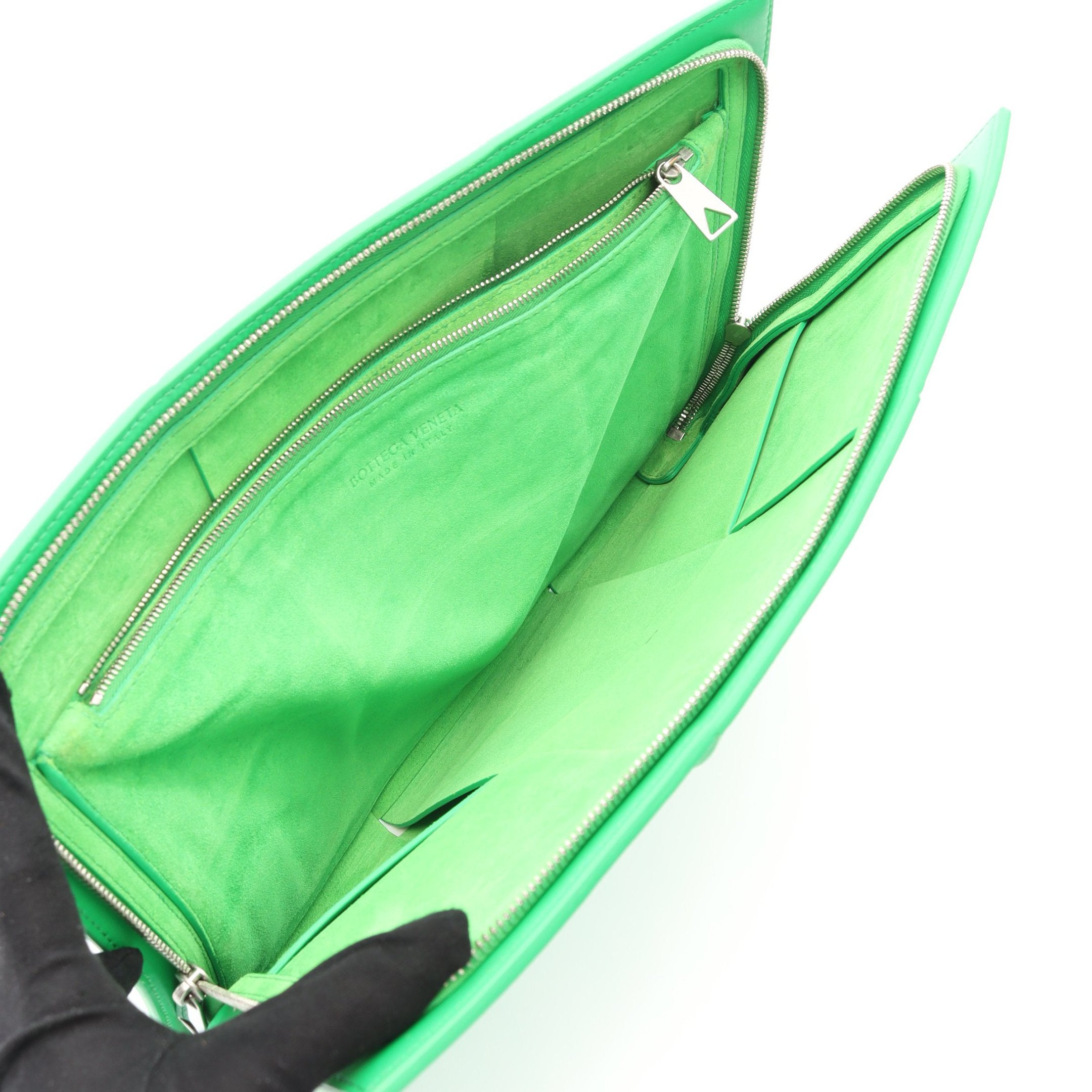 Bottega Veneta グリーン クラッチバッグ BOTTEGA VENETA ボッテガベネタ クラッチバッグ セカンドバッグ メンズ